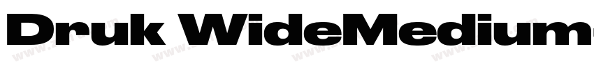 Druk WideMedium字体转换